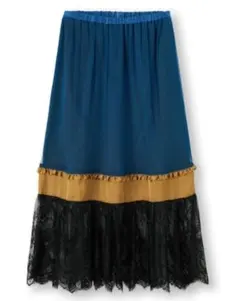 コンビネーションロングスカートUNDERCOVER ブルー　M