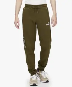 PUMA スウェットパンツ Sサイズ カーキ　プーマ　トラック ジョガー
