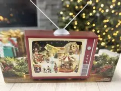 新品未使用品　コストコ　クリスマス　レトロTV ライト＆ ミュージック付き