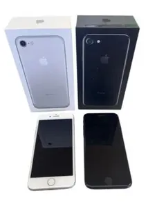 iPhone 7 32GB (2 units), Silver/Black, docomo, No restrictions, Box included.
