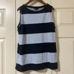 marimekko ボーダー　ノースリーブTシャツ L UNIQLO ユニクロ