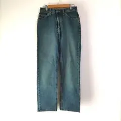 〈リー リーダーズ〉ストレートジーンズ　青系　デニム　メンズ　М