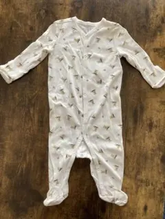 ラルフローレン　クマ柄足つきロンパース