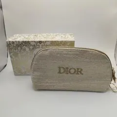 【新品】Dior ディオール ノベルティポーチ ラメツイード