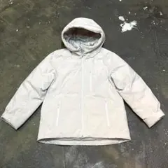 UNIQLO ユニクロ ハイブリッドダウンパーカ M アイスグレー/110