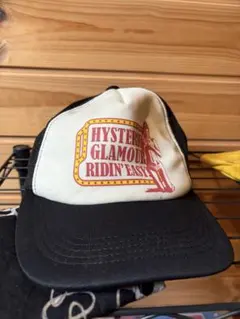 難有りHysteric Glamour トラッカーキャップ ホワイト/ブラック - メルカリ