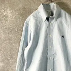 BROOKS BROTHERS　カジュアルシャツ　長袖　ブルー　ボタンダウン