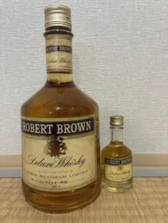 【稀少セット　特級表記　古酒】ロバートブラウン 760ml初期ボトル+ミニボトル