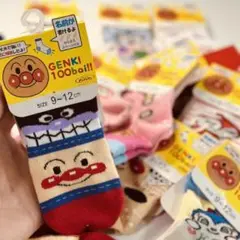 【爆安】アンパンマン靴下 5足1000円♪1足200円　新品未使用　9-12cm
