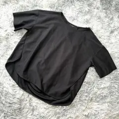 7-IDconcept. 38 半袖カットソー無地黒通勤フランドルのサムネイル