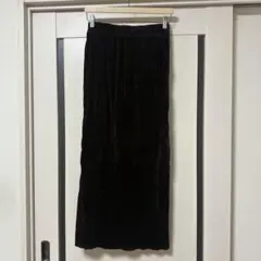 LOWRYSFARM カットベロアタイトスカート