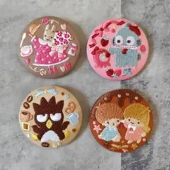 サンリオ 刺繍缶バッジ キキララ ほか4点セット