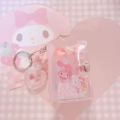 ピンクラメミニシール帳♡完成品♡7ページ♡マイメロキティちいかわバレエコアなど