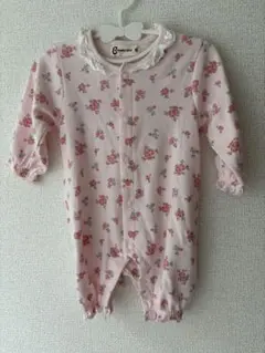 CROISSANCE BEBE 花柄　ピンク　ロンパース　70