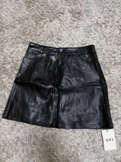 GRL レザー　ミニスカート