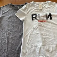 H&M Sport グレー Tシャツ リーポックシャツのサムネイル
