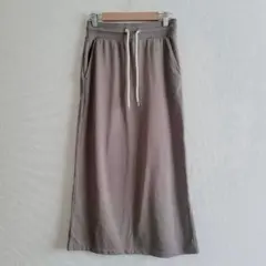 ギャップ ロングスカート スウェット マキシ丈 ウエストゴム ココアブラウンのサムネイル
