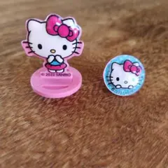 ハローキティ ミニフィギュア 指輪 2点セット