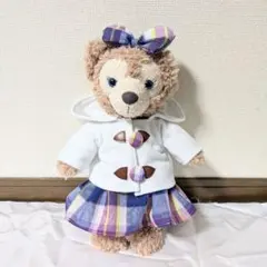 シェリーメイ　ダッフルコート　ホワイト×チェック