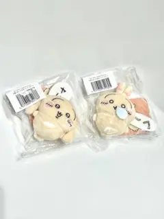 【2つセット】ちいかわ うさぎだらけくじ E賞 ぬいぐるみバッジ