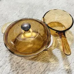 VISION 超耐熱ガラス食器 岩城硝子　両手鍋 片手鍋 ビジョンのサムネイル