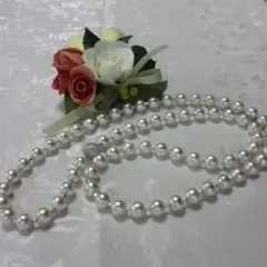 [最終お値下げしました!]コットンパールのネックレス