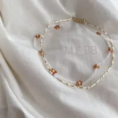 No.1 ビーズ ネックレス 韓国 ハンドメイド