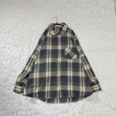 ［Helm］チェック柄シャツ(M)/綿使用✨ カジュアル 羽織り