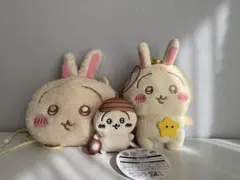 ちいかわ　うさぎ3点セット　ポシェット　キーホルダー　カラビナ