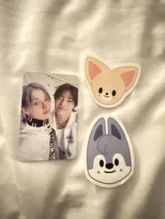 スキズ　本国ファンミ ペンミ 3/29入場特典 バンチャン　アイエン 落下物