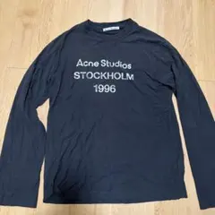 Acne Studios ロングスリーブTシャツ 1996 Acne Studios - スプレー仕上げ1996ロゴTシャツ - フェイデッドブラック