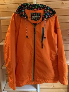 ESTIVO スノーボードウェア レディースM オレンジ 星柄 美品