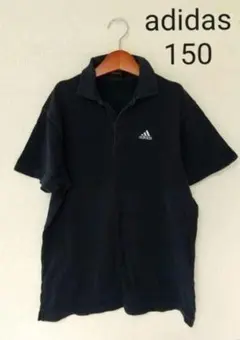 アディダス adidas ポロシャツ スクールポロ 通学 ネイビー 150cm