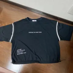 ★美品★ピンクラテ★半袖Tシャツ★カットソー★160★黒★