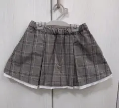 プティマイン チェック柄スカパン 100cm