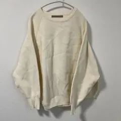 Anna Kerry アンナケリー リブニット セーター ホワイト 40