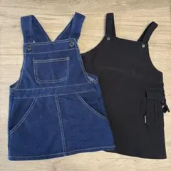 80㎝ 90㎝ しまむら コムサフォセット ジャンパースカート セット