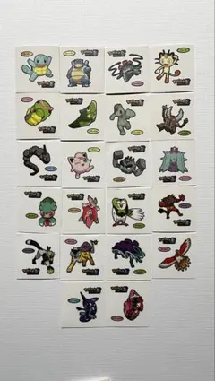 ポケモンパン　ポケモンデコキャラシール　ポケモンザムービー20周年22枚セット