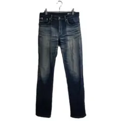 EDWIN デニムパンツ 28インチ インディゴ加工 ストレッチ おでかけ 上品