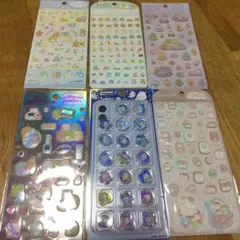 おはじきシール　すみっコぐらしシール　 6枚セット