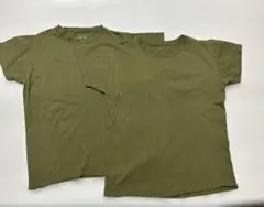 オリーブグリーン 半袖Tシャツ