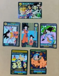 ドラゴンボール カードダス ビジュアルアドベンチャー 6枚セット 当時物