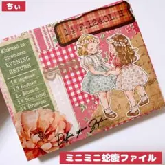 おすそ分け蛇腹ファイル 2点セット 女の子 コラージュ素材 紙もの