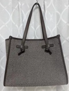 GIANNI CHIARINI トートバッグ ヘリンボーン柄　Sサイズのサムネイル