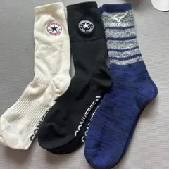 CONVERSE ALL STAR ミズノ　ソックス 25～27cm 新品3足のサムネイル