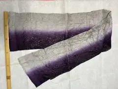 #貴久樹、グラデーション帯揚げ（グレー・紫） 幅３０縦186cm 、一回使用、絹