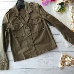 美品！JOURNAL STANDARD☆フラップストレッチ×ミニタリージャケット
