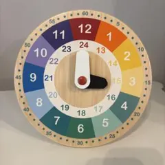 木の知育玩具 時計