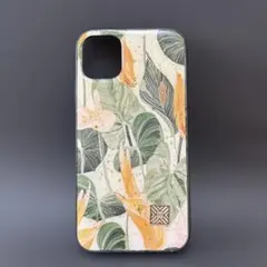 iPhone 11 用ケース ボタニカル柄 金箔装飾のサムネイル