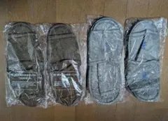 使い捨てスリッパ 4足セット 大人用 茶色 灰色